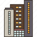 condominium, apartment, complex, housing, building
