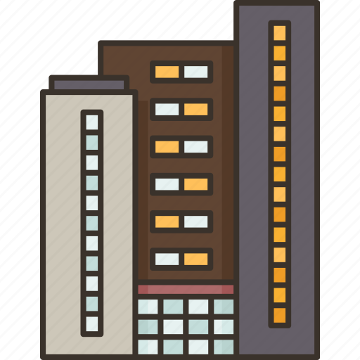 Condominium, apartment, complex, housing, building icon - Download on Iconfinder