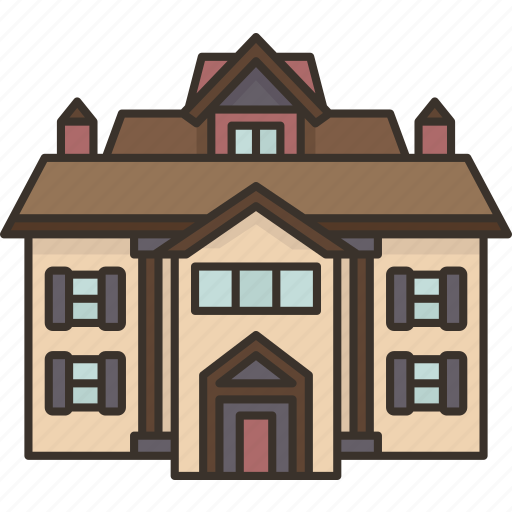 Home, stately, manor, house, architecture icon - Download on Iconfinder