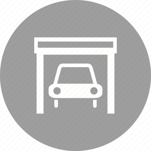 Building, car, door, garage, house, open, parking icon - Download on Iconfinder