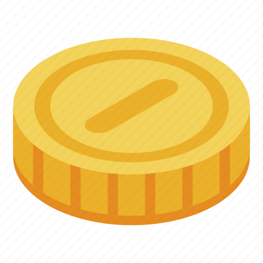 Business, cartoon, coin, gold, isometric, money, vintage icon - Download on Iconfinder