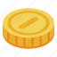business, cartoon, coin, gold, isometric, money, vintage 