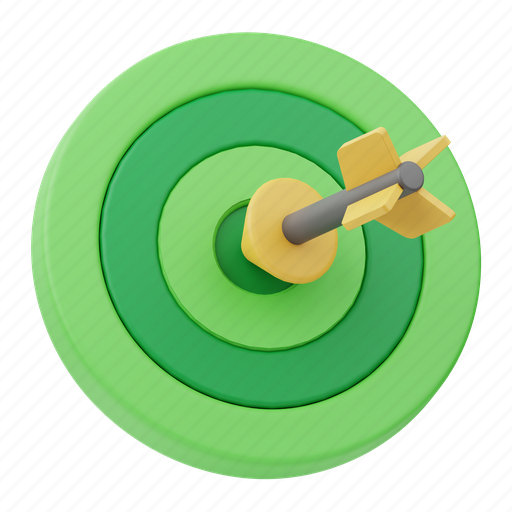 Target, goal, arrow, aim, success, dartboard, marketing 3D illustration - Download on Iconfinder