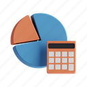 margin, fraction, pie chart, statistics, calculator