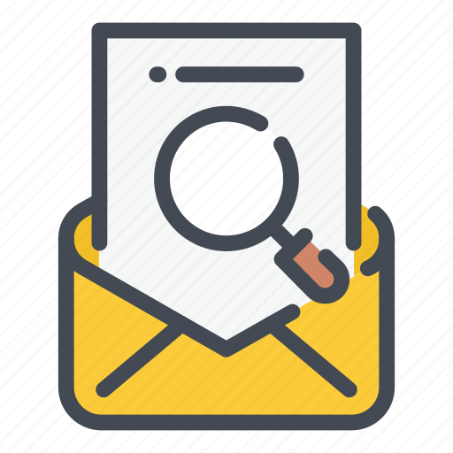 Mail, email, search, find, magnifier icon - Download on Iconfinder