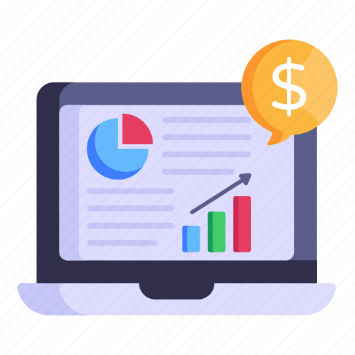 Online business, financial statistics, financial analysis, financial analytics, business chart icon - Download on Iconfinder