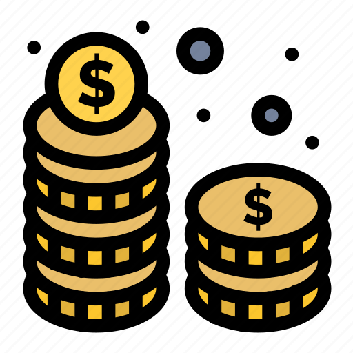 Cash, coins, investment, money, stack icon - Download on Iconfinder