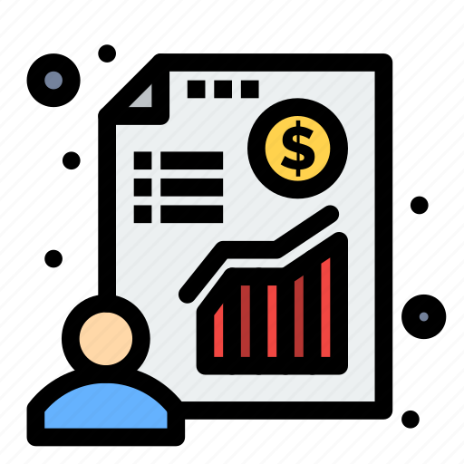 Businessman, chart, presentation, profit icon - Download on Iconfinder