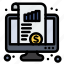 chart, dashboard, kpi, money, monitor 