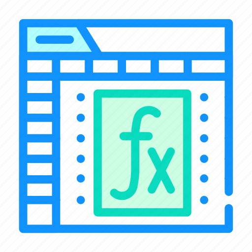 Accounting, document, electronic, finance, formula, function icon - Download on Iconfinder