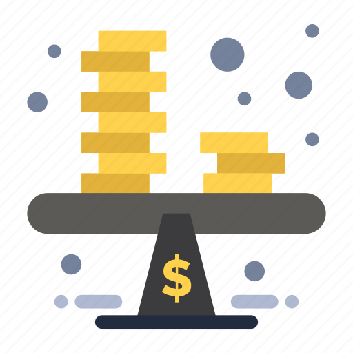Balance, business, coins, money, profit icon - Download on Iconfinder