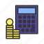 accounting, math, calculation, pencil, scientific calculator, finance, machine, calculating tool 