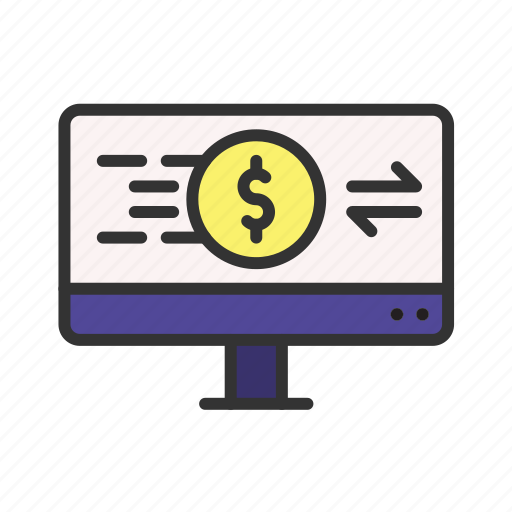 Online transactions, payment, money, transfer, money transaction, exchange, finance icon - Download on Iconfinder