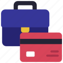 business, card, creditcard, debit, briefcase
