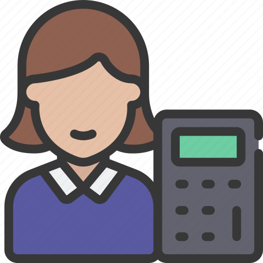 Accountant, female, accountancy, job, profession icon - Download on Iconfinder