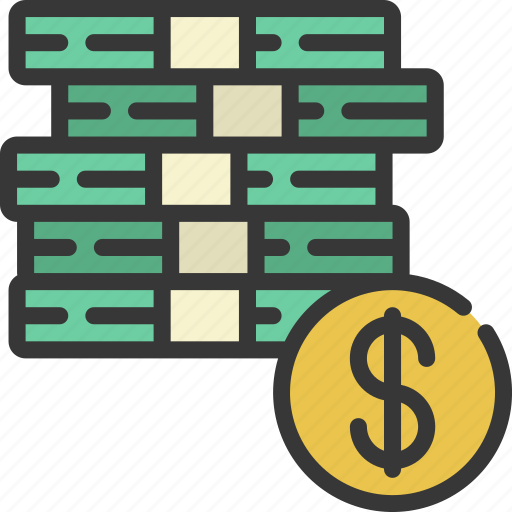 Money, stack, cash, finances, stacked icon - Download on Iconfinder