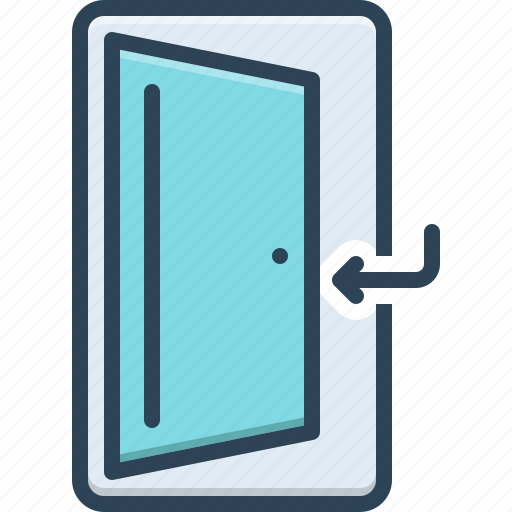 Come, in, door, entrance, doorway, entry, gateway icon - Download on Iconfinder