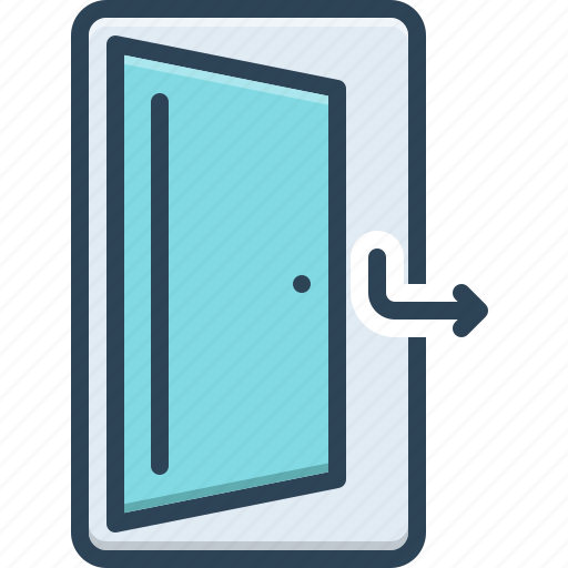 Out, door, entrance, doorway, front, exit, gateway icon - Download on Iconfinder