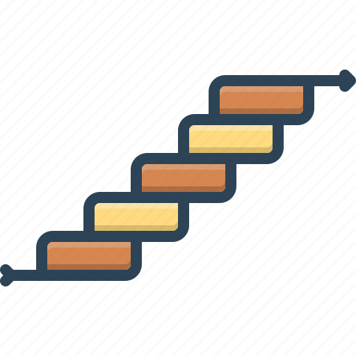 Steps, climb, staircase, success, escalator, increase, stairs up icon - Download on Iconfinder