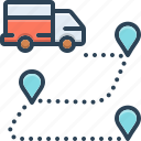 track, path, location, route, destination, gps, truck