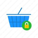cart, locked cart, secure item, shopping