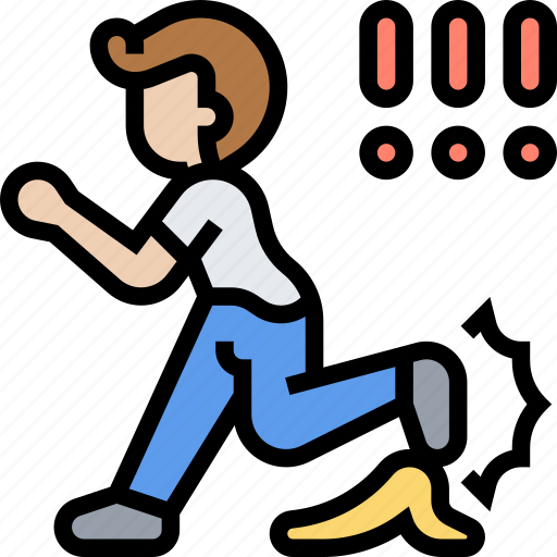 Fall, slip, accident, steps, injury icon - Download on Iconfinder
