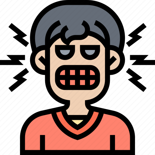 Gnash, teeth, bruxism, grind, angry icon - Download on Iconfinder