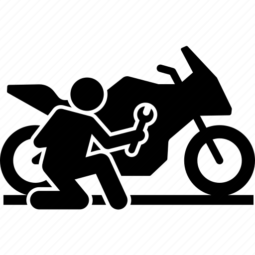 Service, motorcycle, motorbike, motor, bike, fix, repair icon - Download on Iconfinder