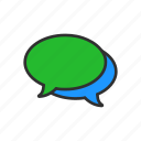 chat, inbox, message, word bubble