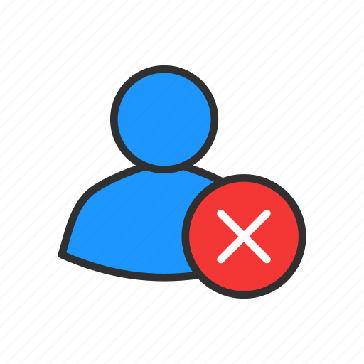 Delete client, error, remove contact, user profile icon - Download on Iconfinder