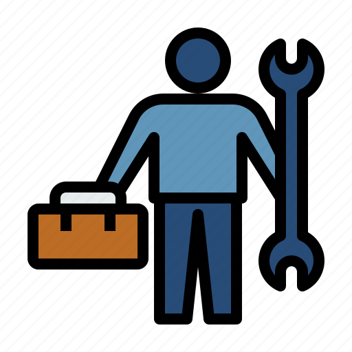 Tradesman, worker, repair, maintenance, service icon - Download on Iconfinder