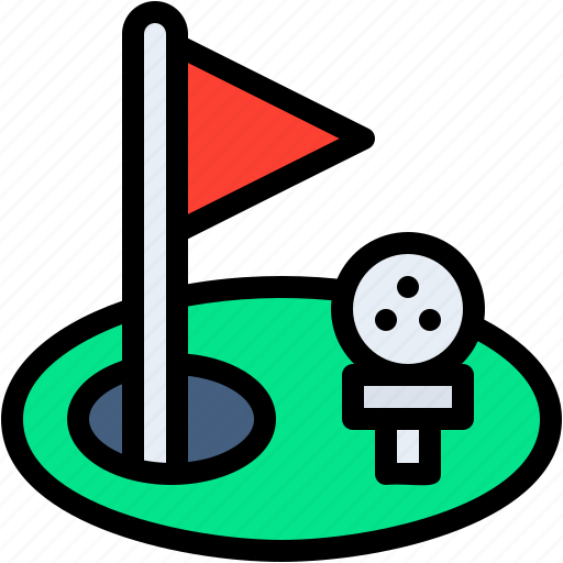 Golf, sportive, sport, flag, competition, ball icon - Download on Iconfinder