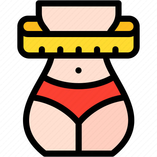 Waist, slim, weight, loss, wellness, beauty, body icon - Download on Iconfinder