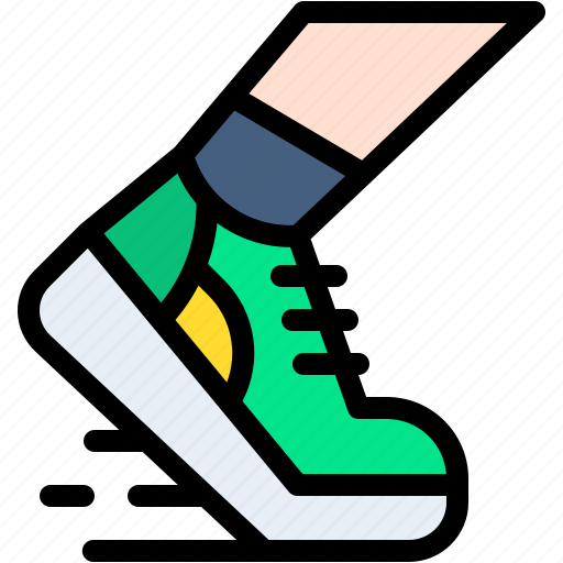 Running, fitness, excercise, shoes, footwear, sports icon - Download on Iconfinder