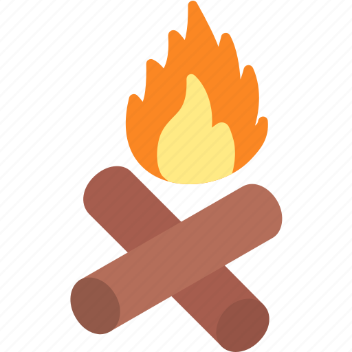 Bonfire, campfire, camping, fire, flame, hot icon - Download on Iconfinder