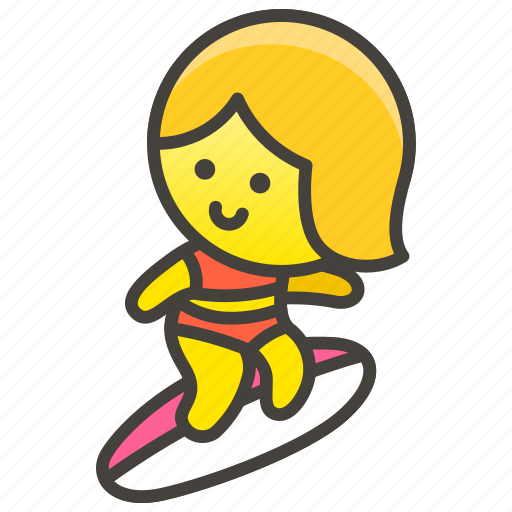 Surfing, woman icon - Download on Iconfinder on Iconfinder