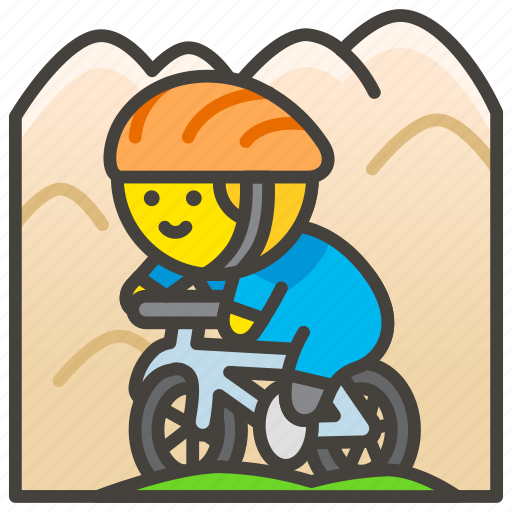 Biking, man, mountain icon - Download on Iconfinder