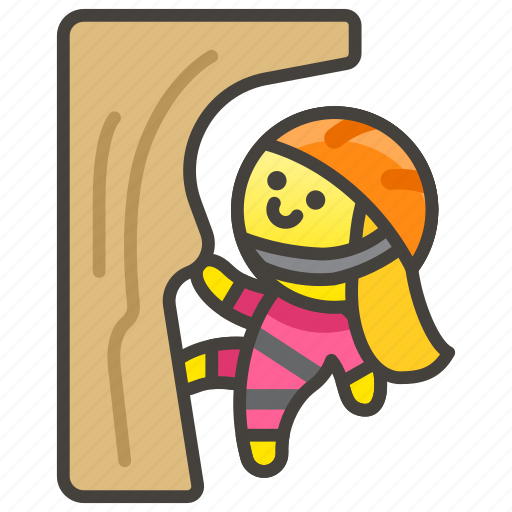Climbing, woman icon - Download on Iconfinder on Iconfinder