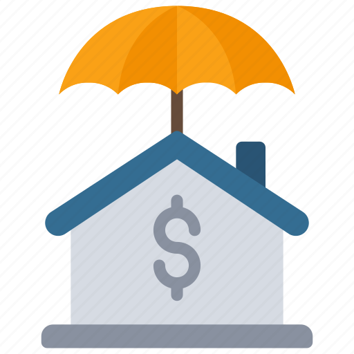 House, insurance, costing, cover, umbrella, home icon - Download on Iconfinder