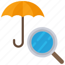 insurance, analysis, umbrella, cover, analyse