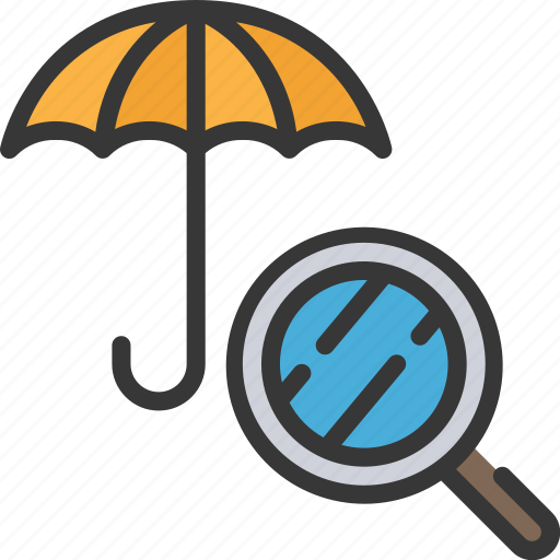 Insurance, analysis, umbrella, cover, analyse icon - Download on Iconfinder