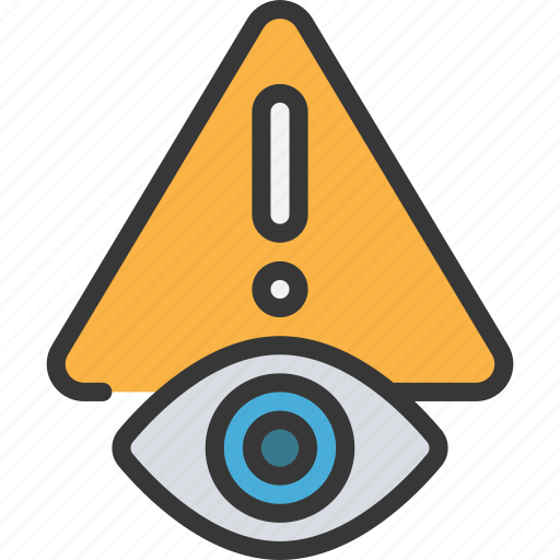Risk, visualization, risks, eye, warning icon - Download on Iconfinder
