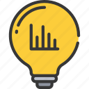 statistical, solutions, lightbulb, idea, smart