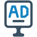 banner, ad, information, advertisement, computer, monitor, digital