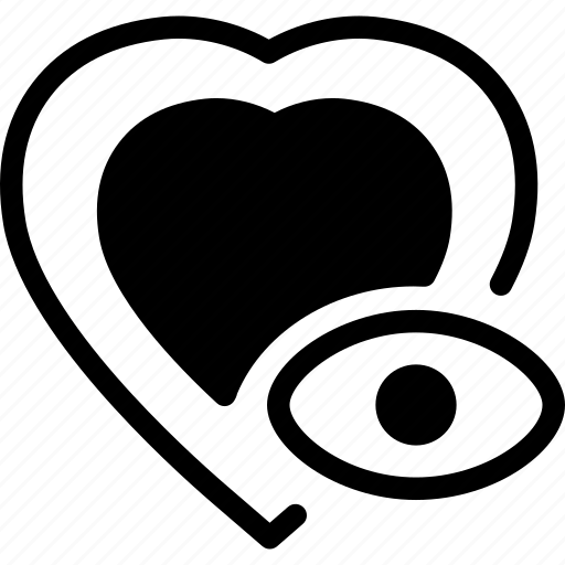 Cpm, eye, heart, impression, interest, targeting icon - Download on Iconfinder