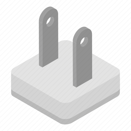 Cartoon, electricity, isometric, plug, power, technology, travel icon - Download on Iconfinder