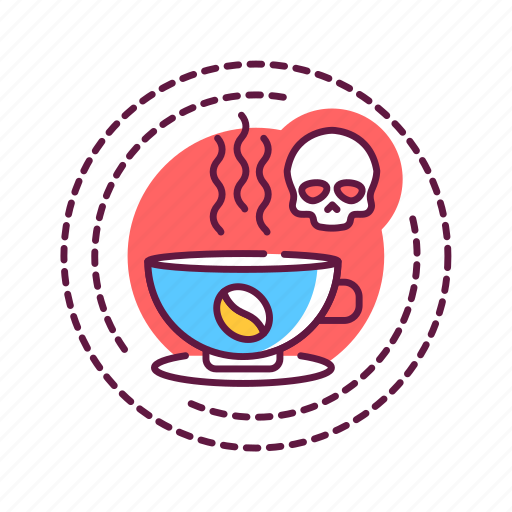 Addiction, bad, coffee, habit, skull icon - Download on Iconfinder