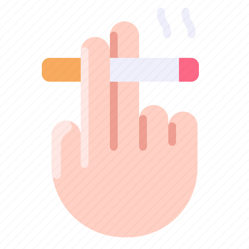 Addiction, cigarette, hand, smoke, smoking, tobacco icon - Download on Iconfinder