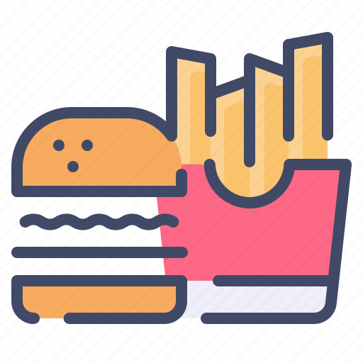 Addiction, burger, fast, food, french, fries icon - Download on Iconfinder