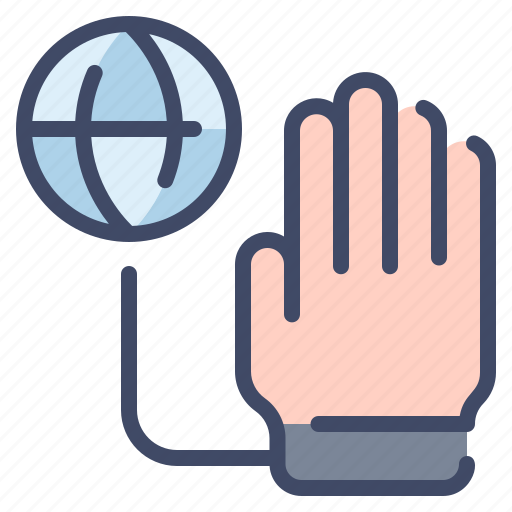 Addiction, globe, hand, handcuff, internet icon - Download on Iconfinder